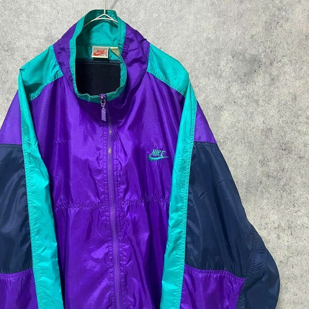 TAK721さ NIKE 90s 復刻 ナイロンジップアップジャケット XL