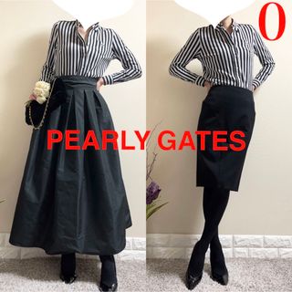 新品✨PEARLYGATES????パーリーゲイツ✨黒白ボーダースカート　サイズ０