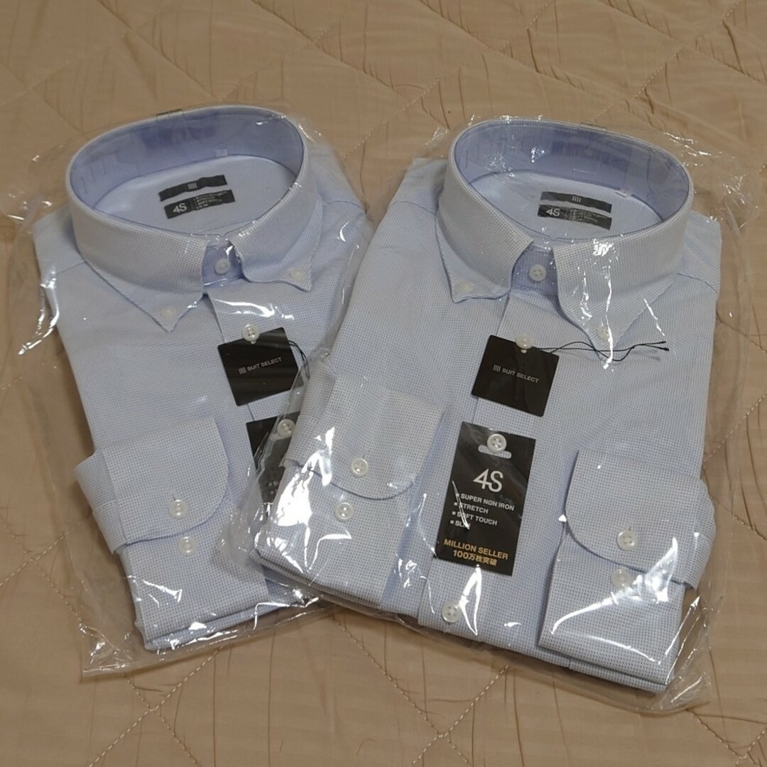 新品未使用品 スーツセレクト 4S ワイシャツ 41-86 Lサイズ 2枚セット