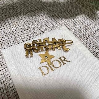 Dior ディオール 髪留め 星 ストーン ゴールド 布袋付き