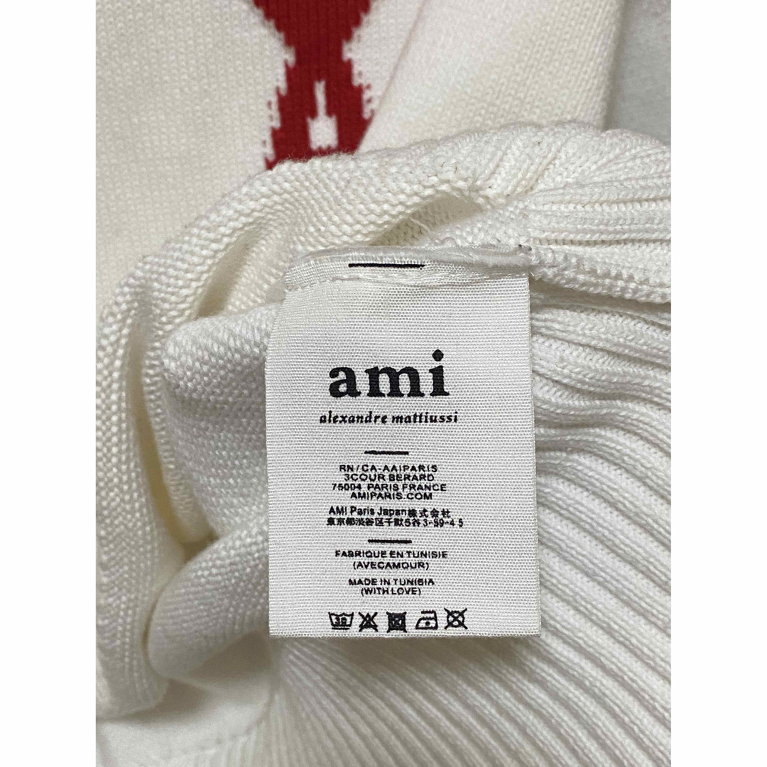 ami - 【美品】AmiParis アミパリス ニット セーター S ホワイト 白の ...