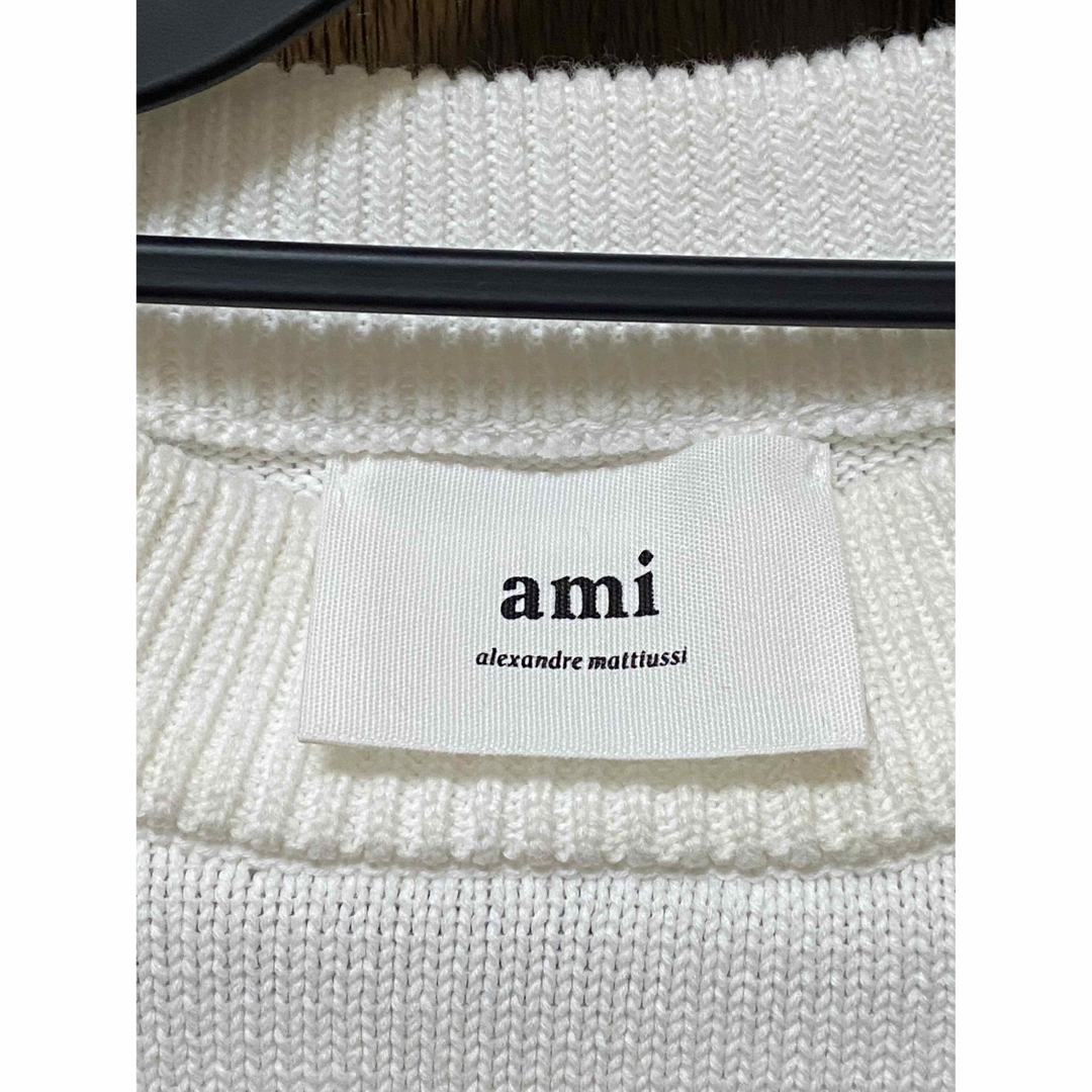 【美品】AmiParis アミパリス ニット セーター S ホワイト 白