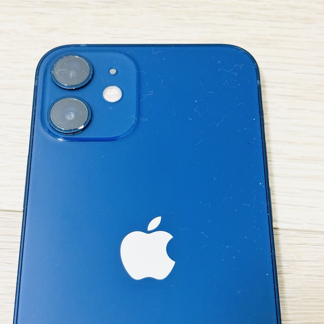 【小キズ有/純正ケース付き】iPhone12miniブルー64G SIMフリー