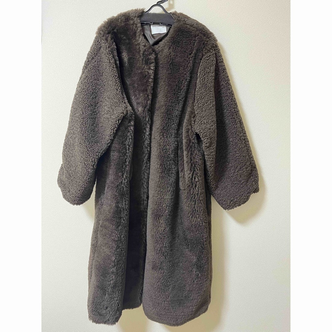 CLANE - CLANE MIX FUR COCOON COAT BROWNの通販 by ぴょん's shop