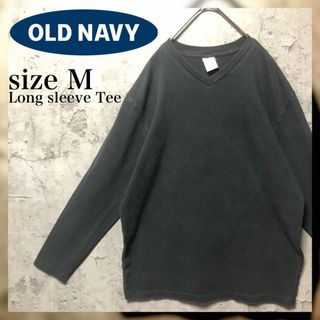 オールドネイビー(Old Navy)の【OLD NAVY】Msize 無地 長袖 Tシャツ US古着 オールドネイビー(Tシャツ/カットソー(七分/長袖))