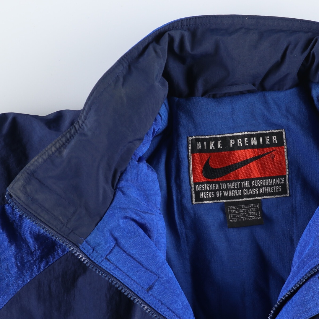 NIKE(ナイキ)の古着 90年代 ナイキ NIKE PREMIER プレミア 中綿入り ウインドブレーカー メンズXXL ヴィンテージ /eaa377135 メンズのジャケット/アウター(マウンテンパーカー)の商品写真