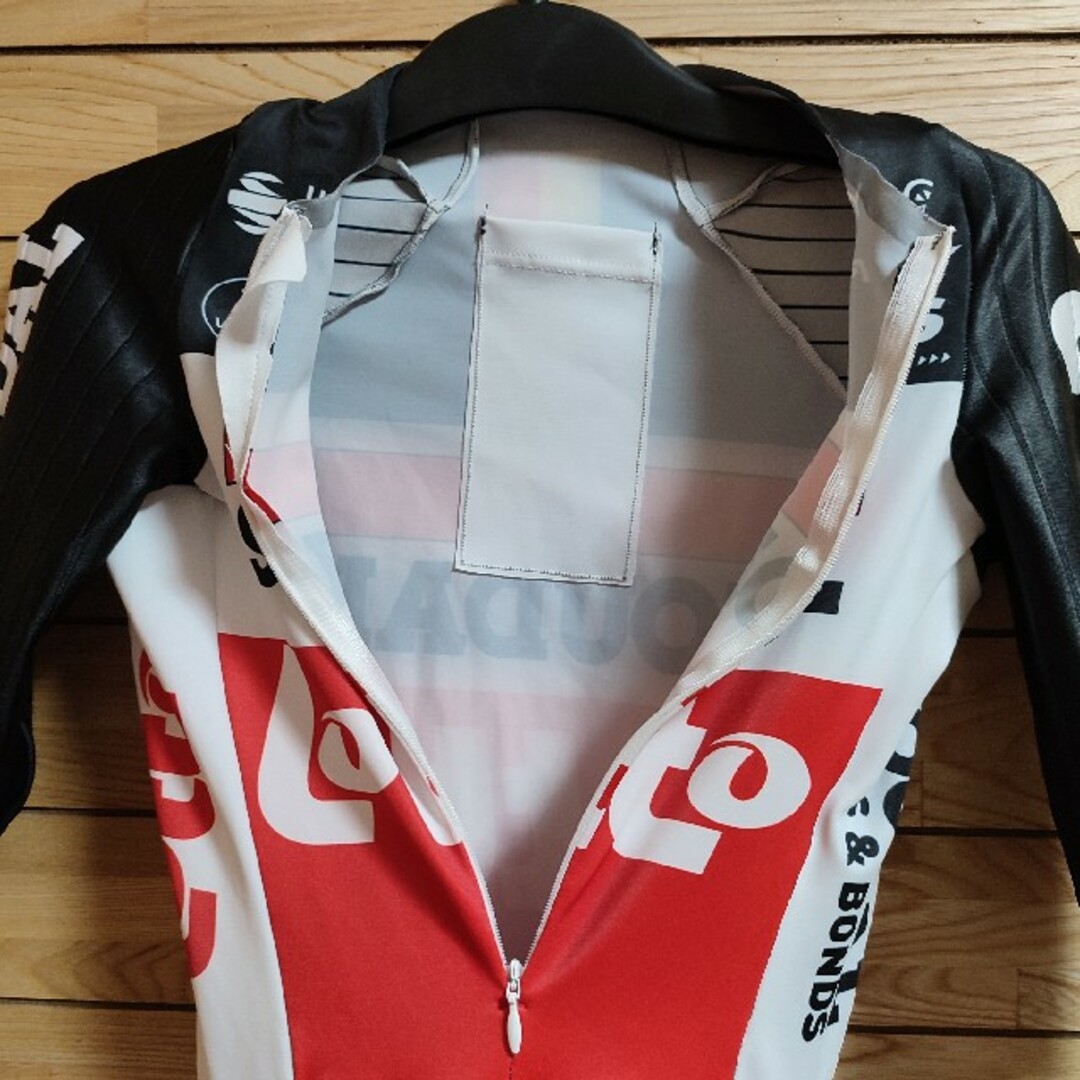 支給品 Lotto Soudal 半袖スキンスーツ ロットソウダル ワンピースの