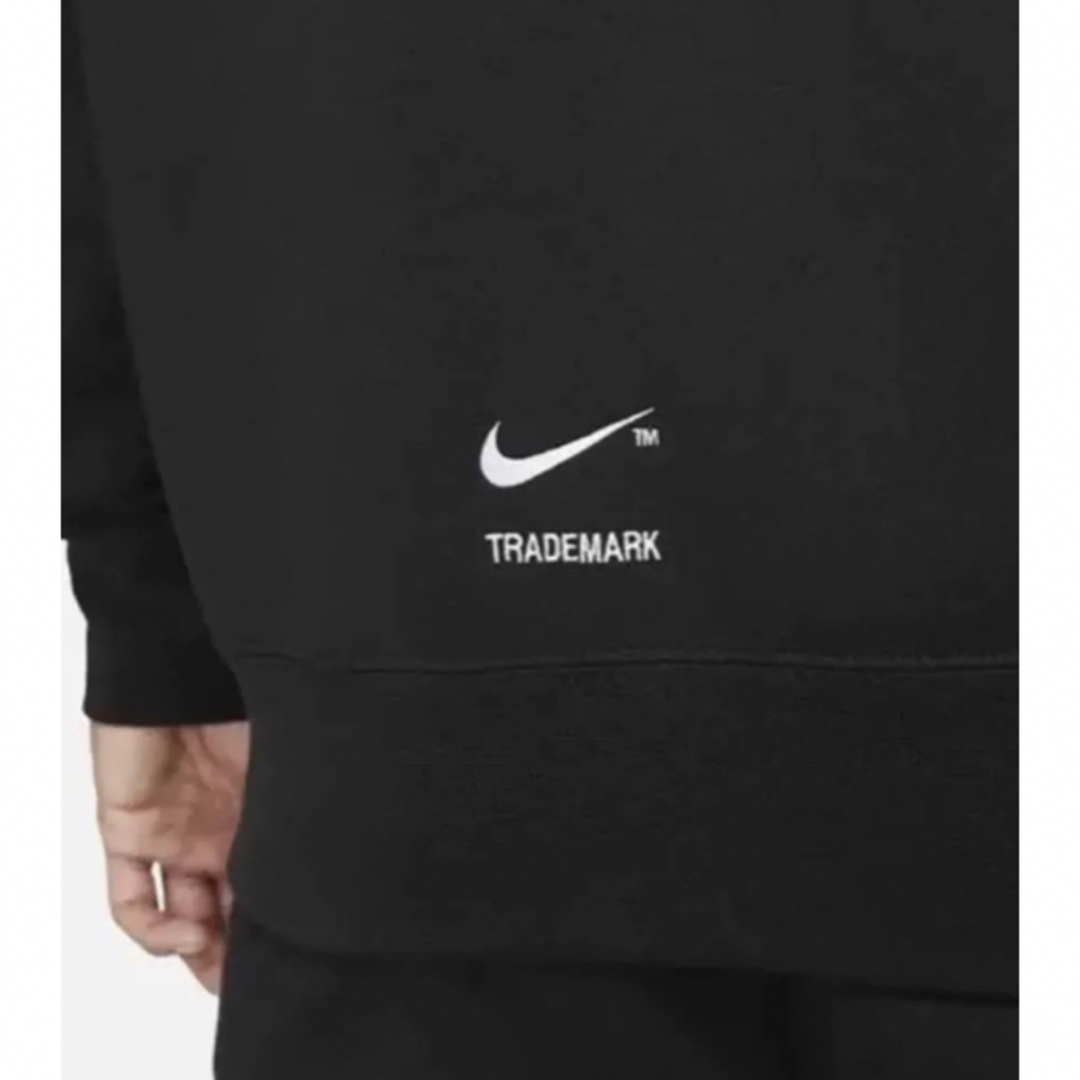 ナイキSWOOSH刺繍ジャージ上下セットSメンズBLACK送料込み