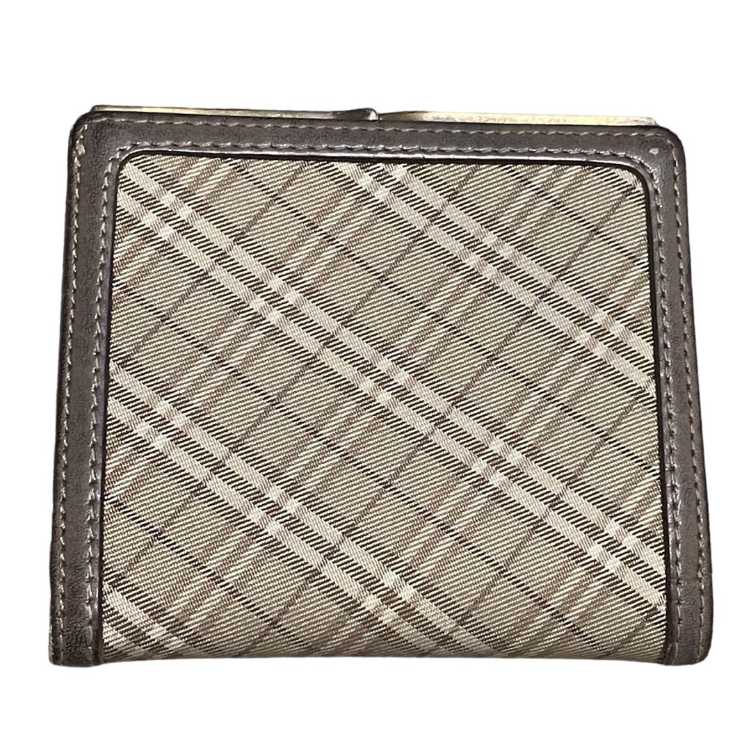 BURBERRY BLUE LABEL 三つ折り財布 がま口 チェック ホース-