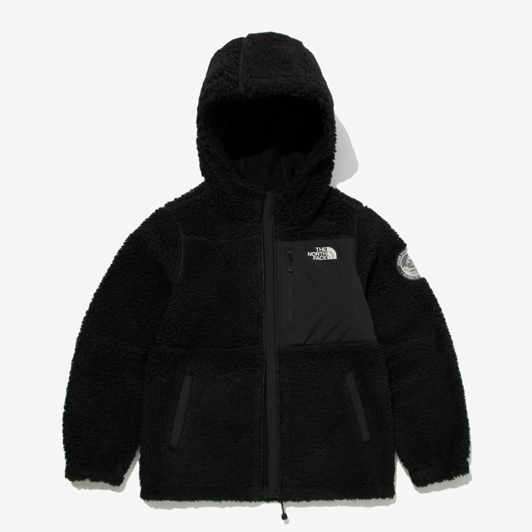 THE NORTH FACE KIDS ボアジップパーカー 130㎝ ブラック - ジャケット ...