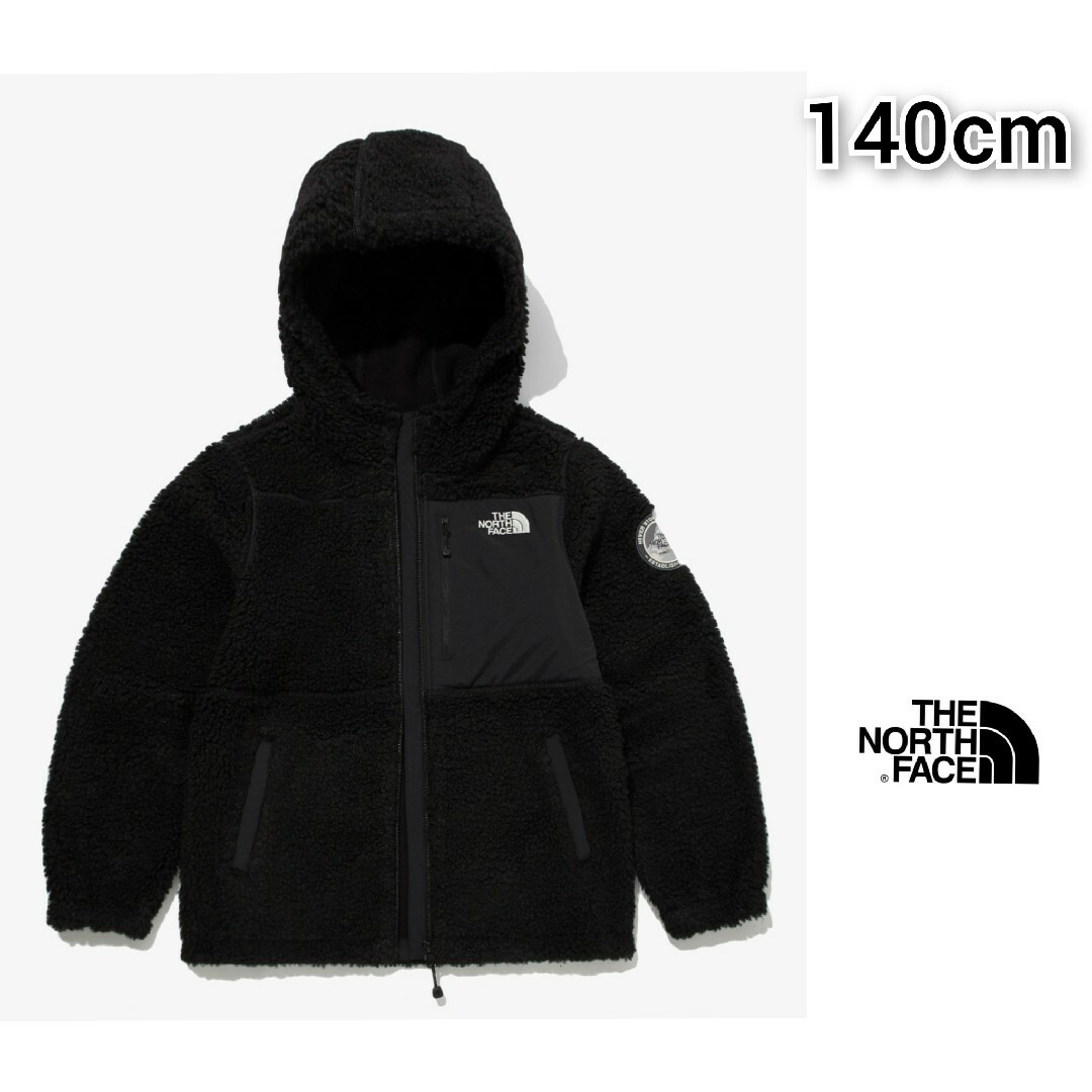 THE NORTH FACE KIDS ボアジップパーカー ブラック 140㎝ - ジャケット