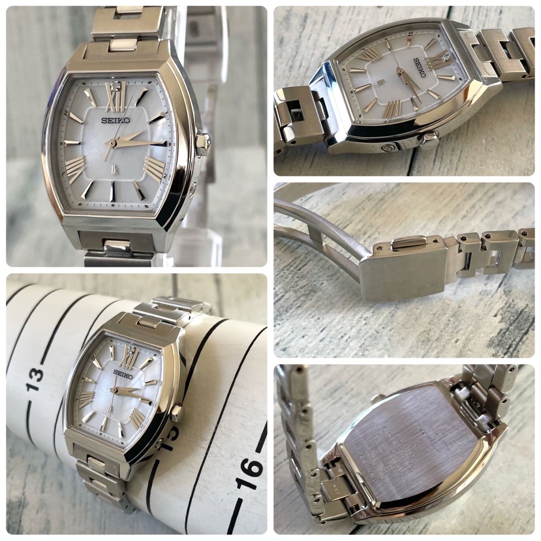 【美品】SEIKO ルキア 3B51-0AM0 電波ソーラー 1P シルバー