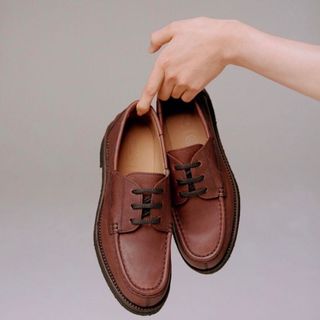 WOMEN'S 3EYELET MOC TOE DARK BROWN