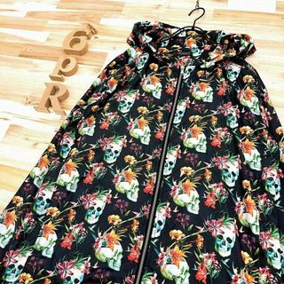 激レア　ZARA　ボタニカル　フラワー　花柄　パーカー　40 M メンズ