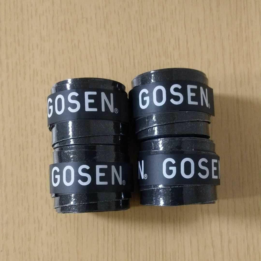 GOSEN(ゴーセン)のGOSEN テニスグリップテープ 黒4個 エンタメ/ホビーのエンタメ その他(その他)の商品写真