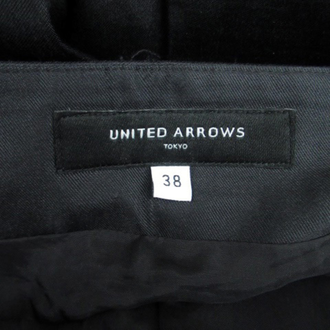 UNITED ARROWS(ユナイテッドアローズ)のユナイテッドアローズ フレアスカート ミモレ丈 38 黒 ブラック /HO40 レディースのスカート(ひざ丈スカート)の商品写真