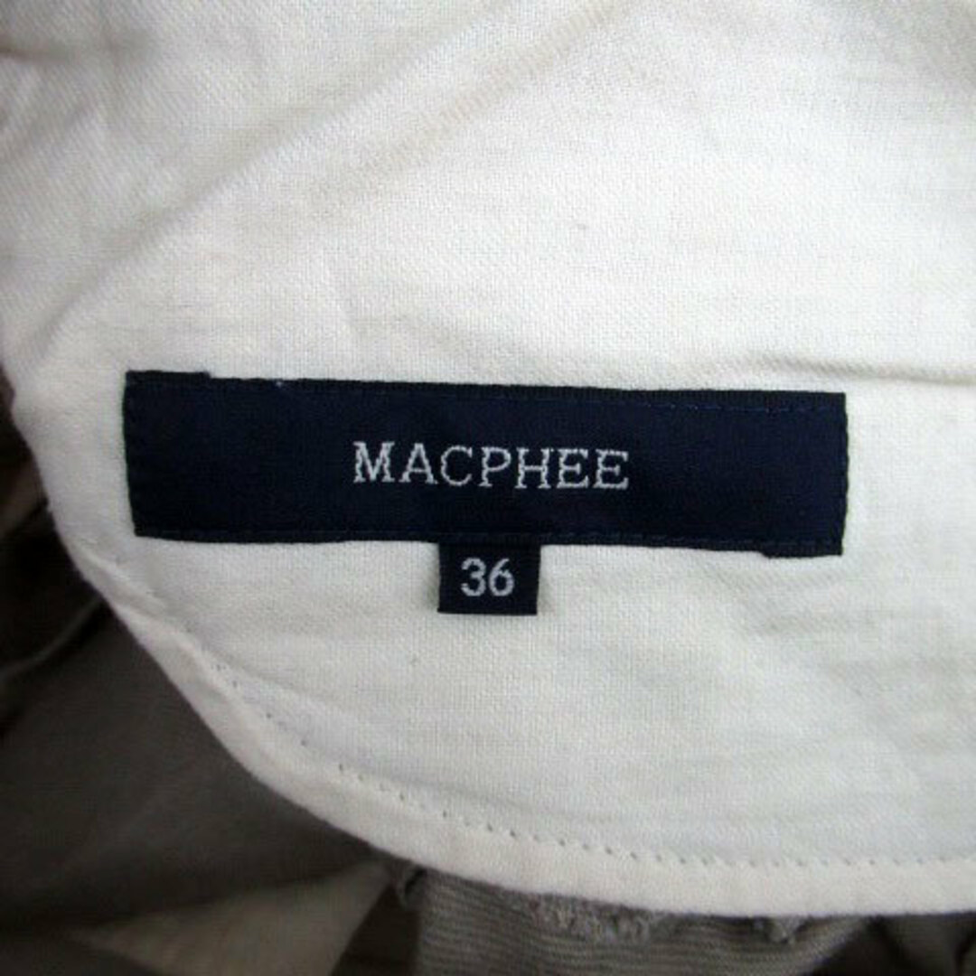 MACPHEE(マカフィー)のマカフィー トゥモローランド フレアパンツ ロング丈 36 ベージュ レディースのパンツ(その他)の商品写真