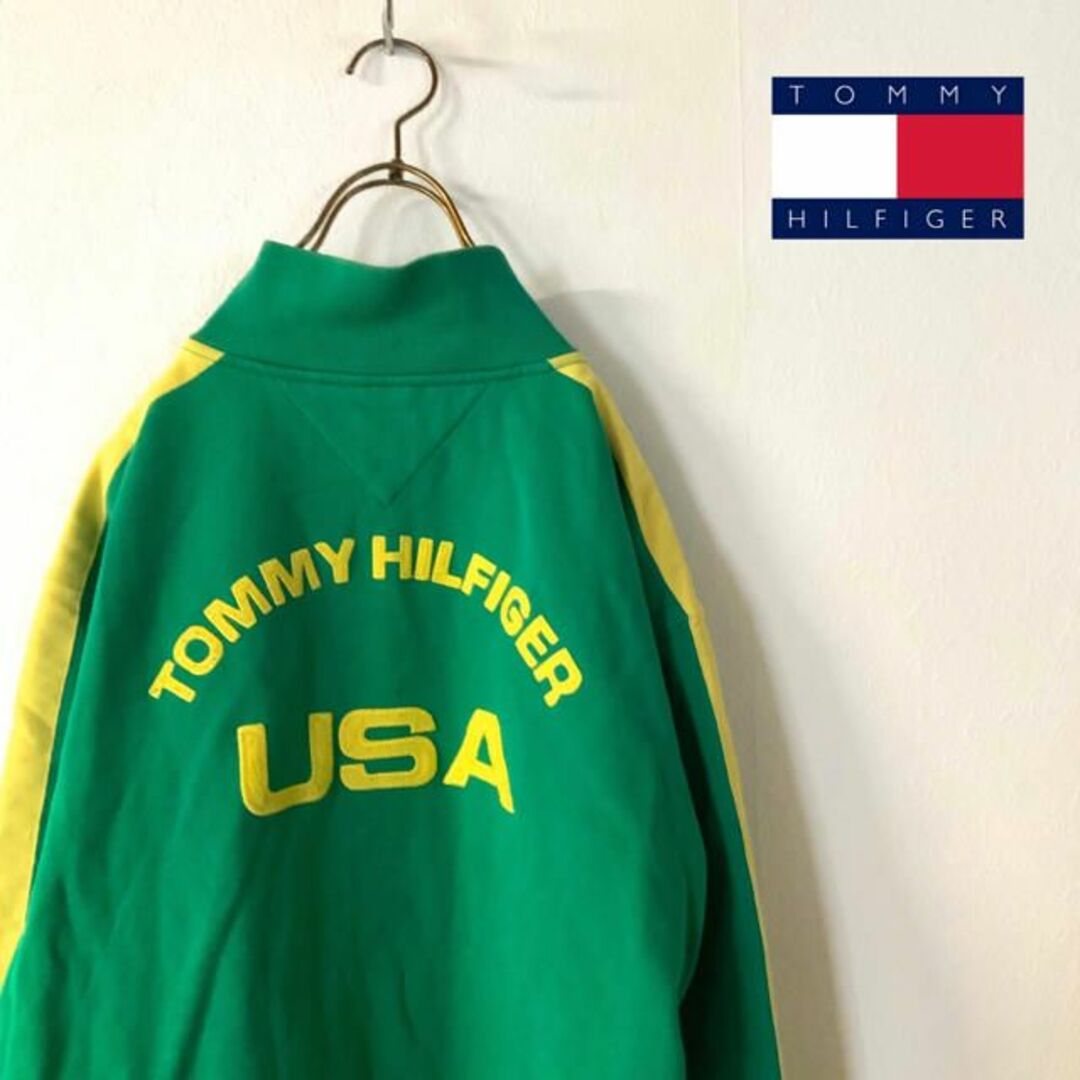 TOMMY HILFIGER(トミーヒルフィガー)の【レアカラー 】TOMMY HILFIGER ビッグロゴ ジップ スウェット メンズのトップス(スウェット)の商品写真