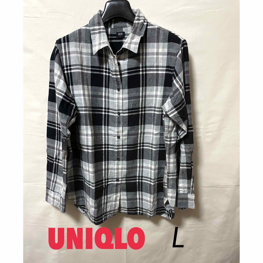 UNIQLO(ユニクロ)のユニクロ　フランネルスキッパーシャツ レディースのトップス(シャツ/ブラウス(長袖/七分))の商品写真