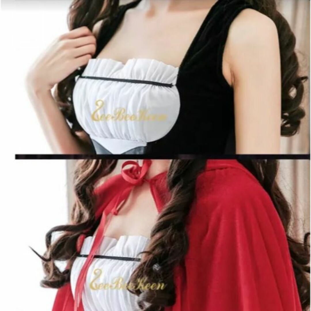 2XL ハロウィン 赤ずきん レディース コスプレ 衣装 仮装 女装 フルセット エンタメ/ホビーのコスプレ(衣装一式)の商品写真
