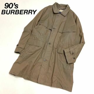 バーバリー(BURBERRY)の90‘s Burberry バーバリー ロングコート ブラウン(ステンカラーコート)