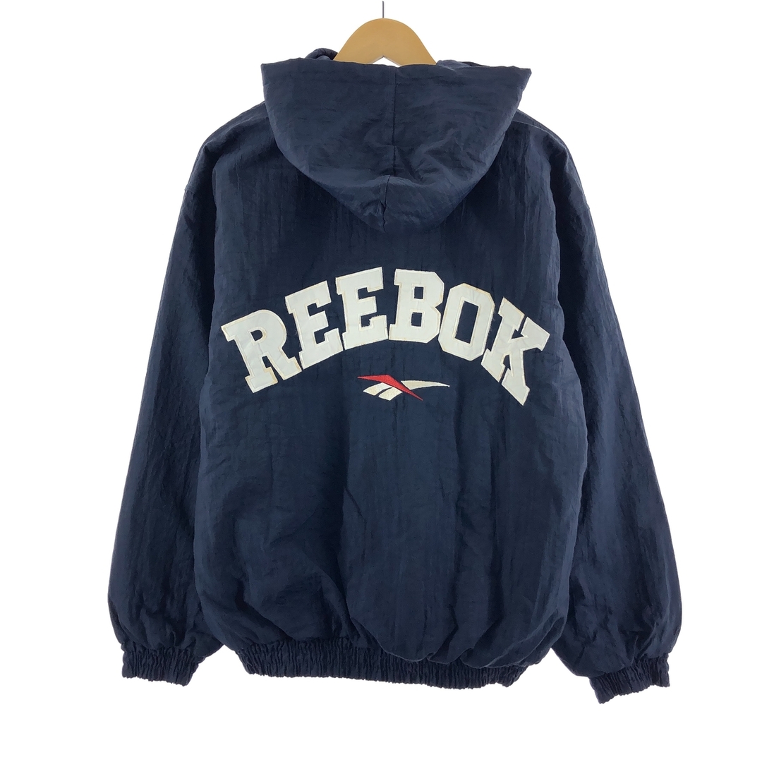 Reebok(リーボック)の古着 90年代 リーボック Reebok バックロゴ 中綿パーカー パファージャケット メンズXL ヴィンテージ /eaa377491 メンズのジャケット/アウター(ダウンジャケット)の商品写真