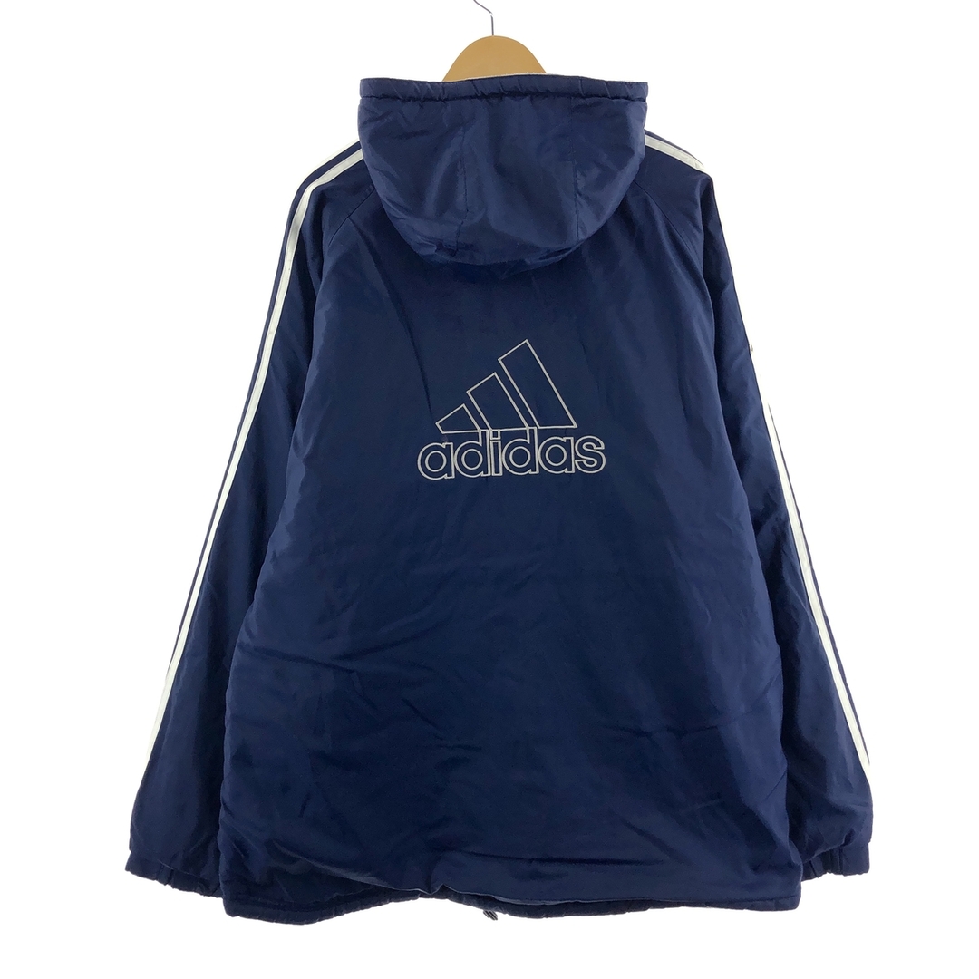 adidas(アディダス)の古着 アディダス adidas バックロゴ リバーシブル 中綿入り ナイロン×フリースパーカー メンズXXL /eaa377492 メンズのジャケット/アウター(ナイロンジャケット)の商品写真