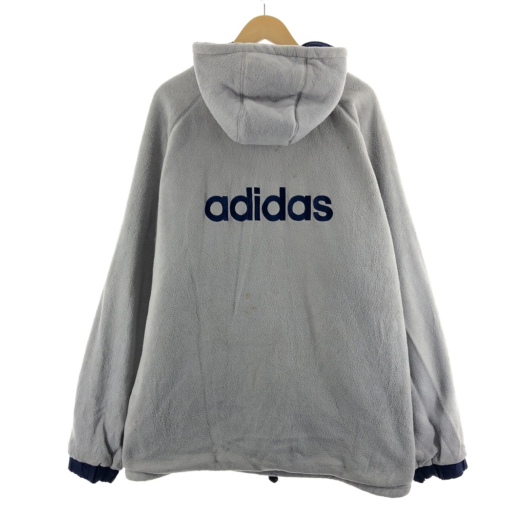 adidas(アディダス)の古着 アディダス adidas バックロゴ リバーシブル 中綿入り ナイロン×フリースパーカー メンズXXL /eaa377492 メンズのジャケット/アウター(ナイロンジャケット)の商品写真