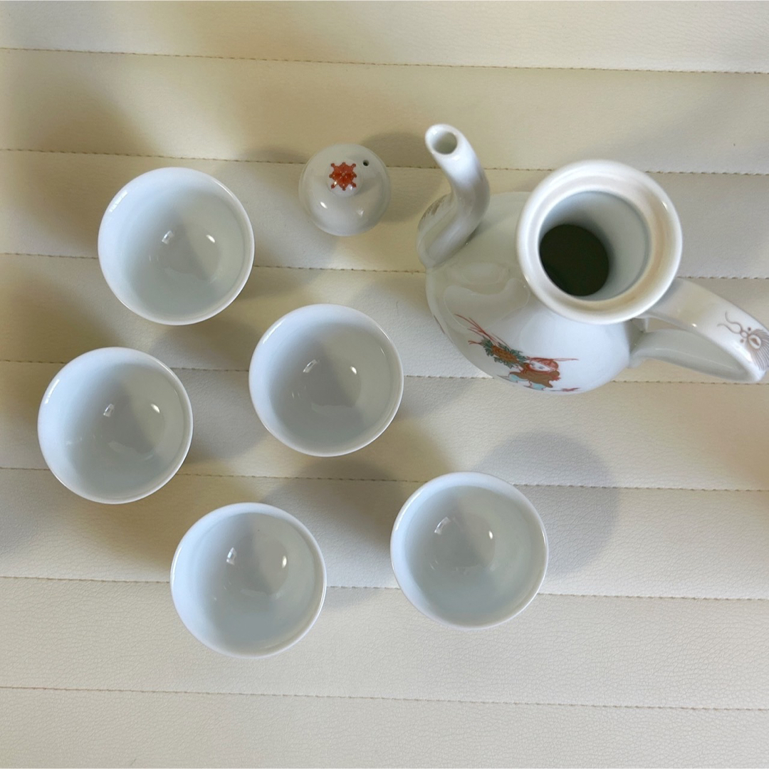 深川製磁 - 希少☆有田焼 深川製磁 錦唐子 酒器揃 お猪口 5点 深川製磁 - 希少☆有田焼 深川製磁 錦唐子 酒器揃 お猪口 5点