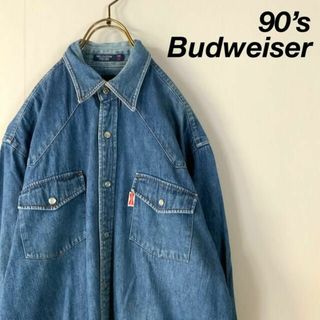 90‘s Budweiser バドワイザー スナップボタン デニムシャツ(シャツ)