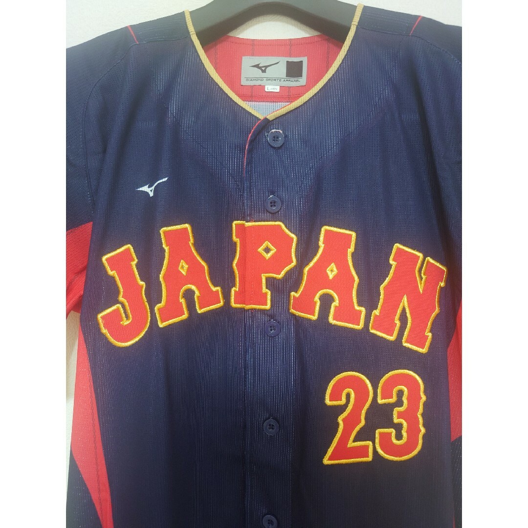 WBC日本代表レプリカ刺繍ビジターユニフォームサイズL（23ヌートバー記念グッズ