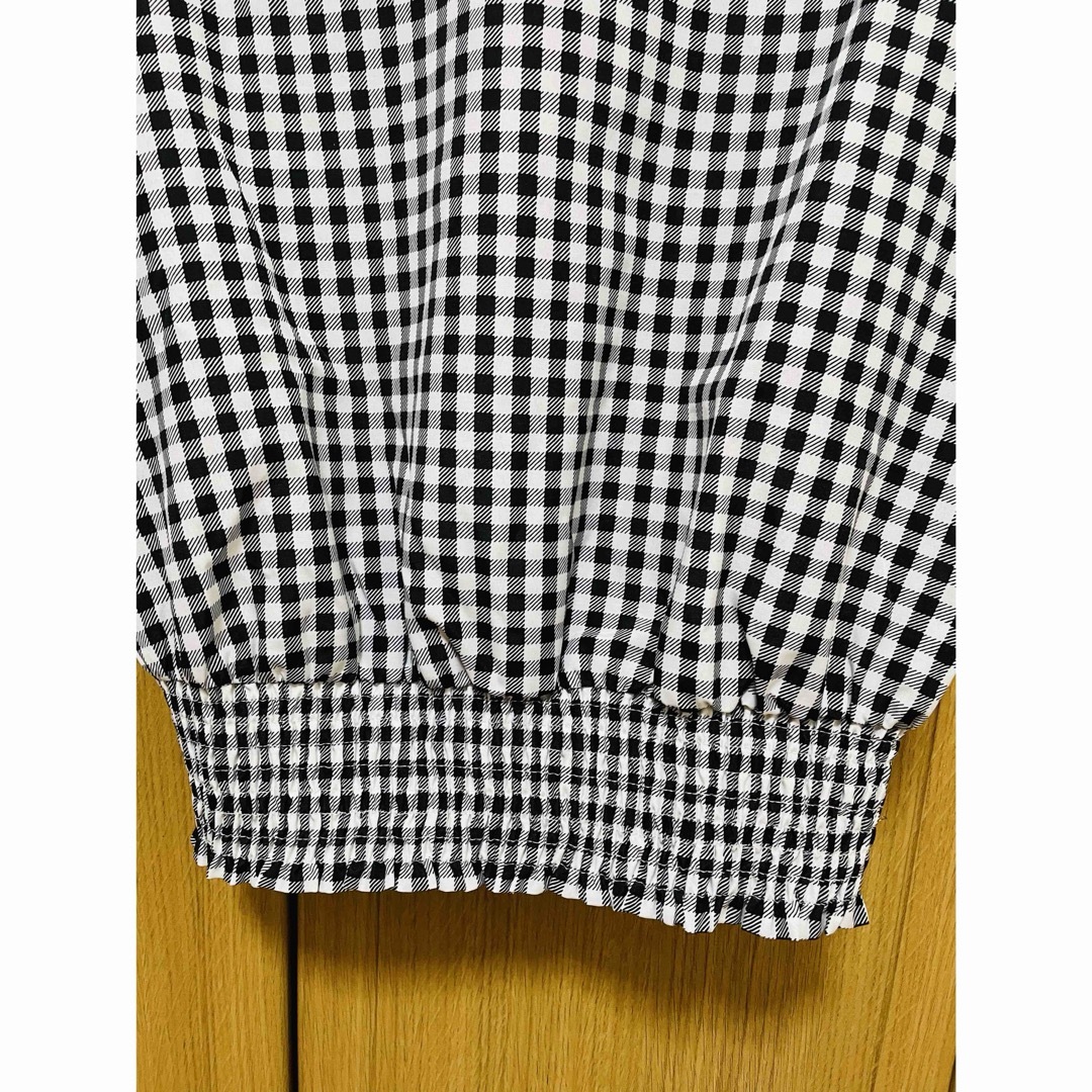 GRL(グレイル)のトップス　GRL ギンガムチェックバルーンスリーブ レディースのトップス(Tシャツ(半袖/袖なし))の商品写真