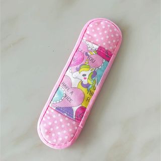 水筒肩紐カバー♡ユニコーン　ピンク(外出用品)