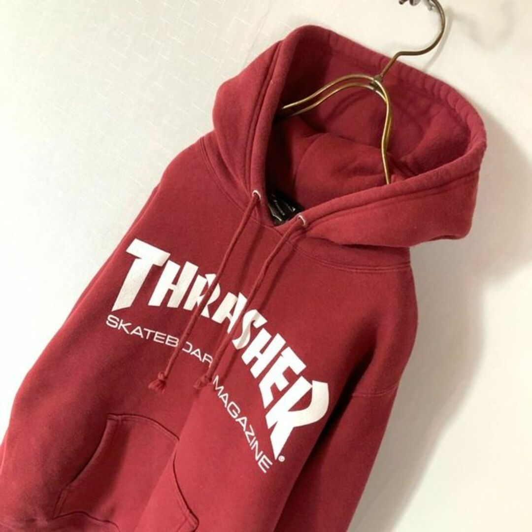 THRASHER(スラッシャー)のTHRASHER スラッシャー ビッグフーディ パーカー バーガンディ メンズのトップス(パーカー)の商品写真