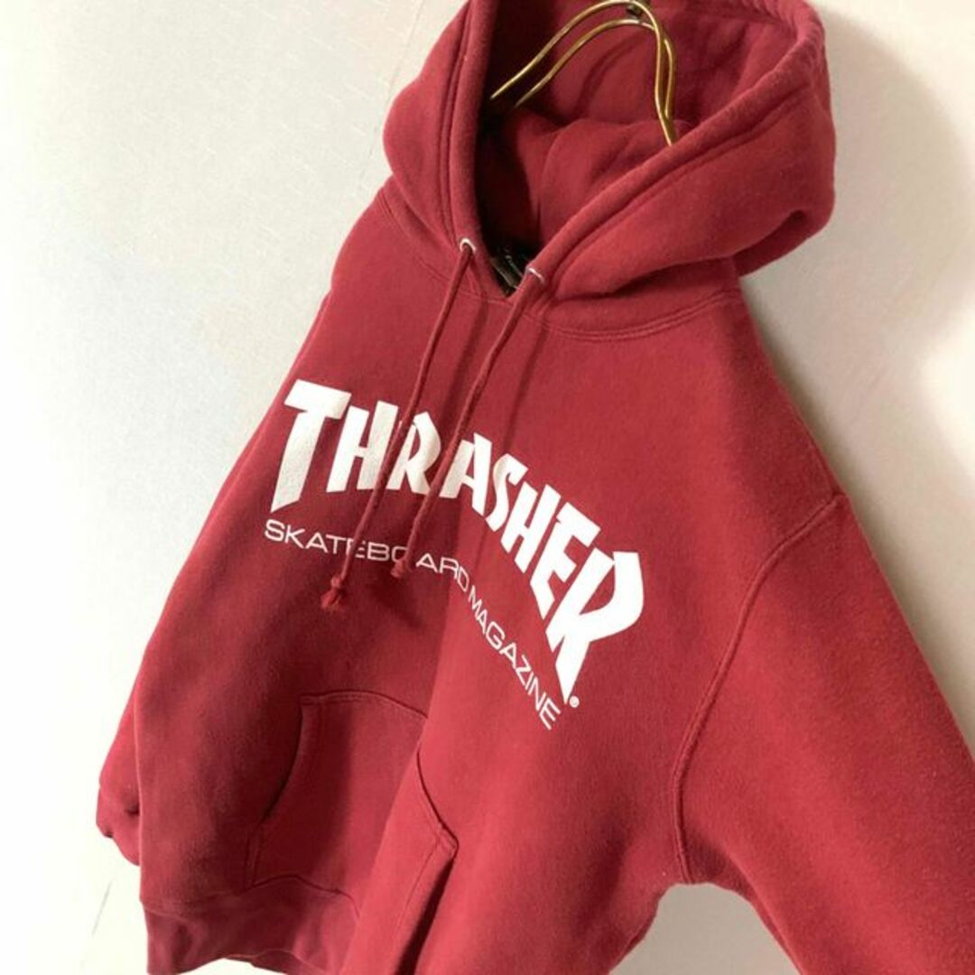 THRASHER(スラッシャー)のTHRASHER スラッシャー ビッグフーディ パーカー バーガンディ メンズのトップス(パーカー)の商品写真