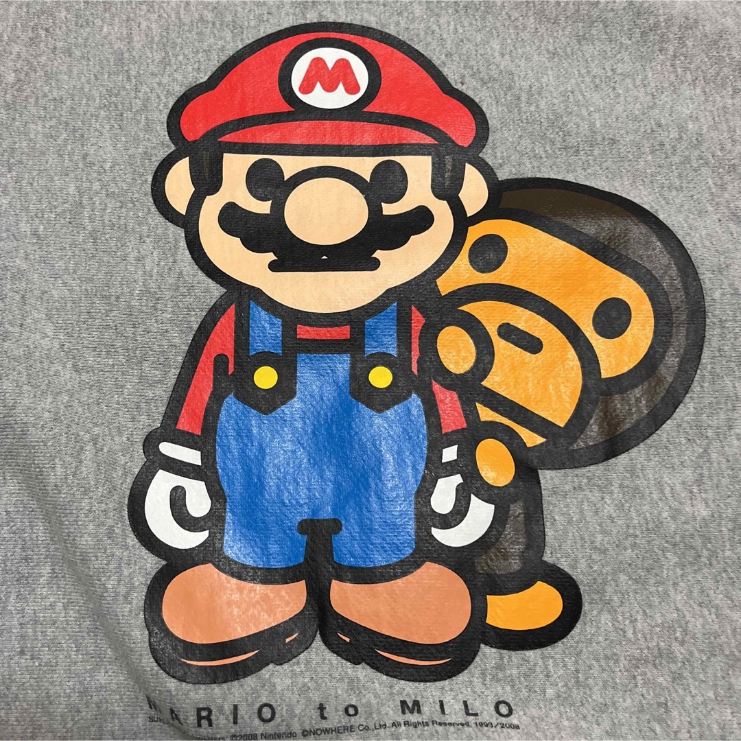 APE BAPE KAWS MARIマリオ パーカー スウェット XL MILO-