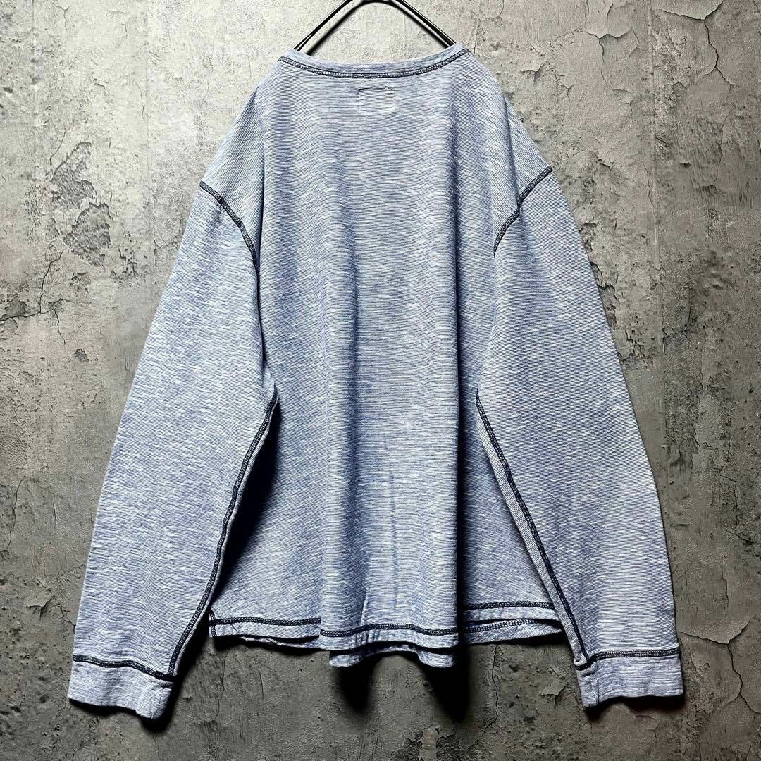 Lucky Brand(ラッキーブランド)の【LUCKY BRAND】2XLsize ヘンリーネック スウェット US古着 メンズのトップス(スウェット)の商品写真