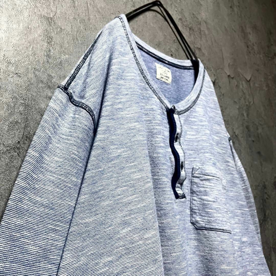 Lucky Brand(ラッキーブランド)の【LUCKY BRAND】2XLsize ヘンリーネック スウェット US古着 メンズのトップス(スウェット)の商品写真