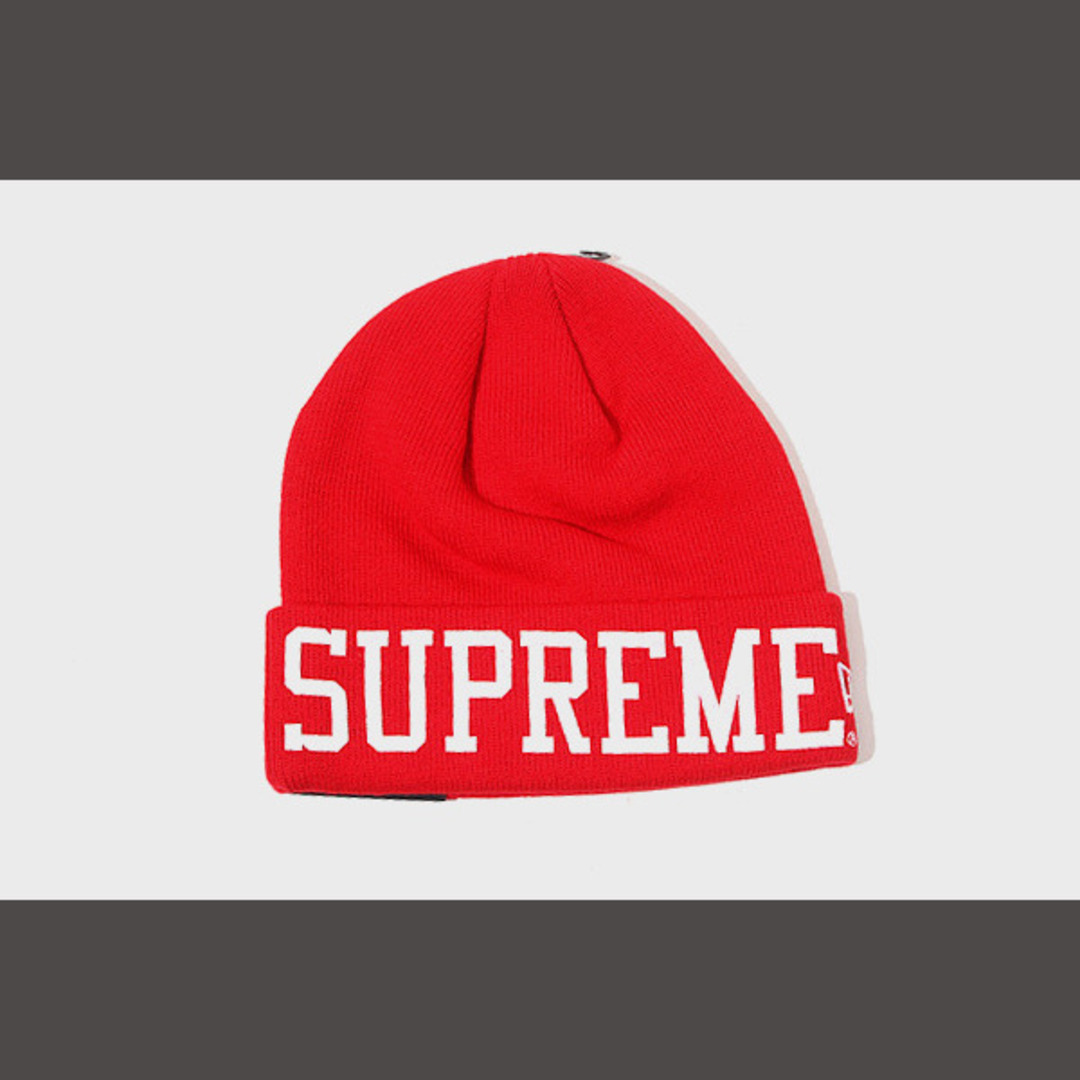 シュプリーム New Era Varsity Beanie 赤-
