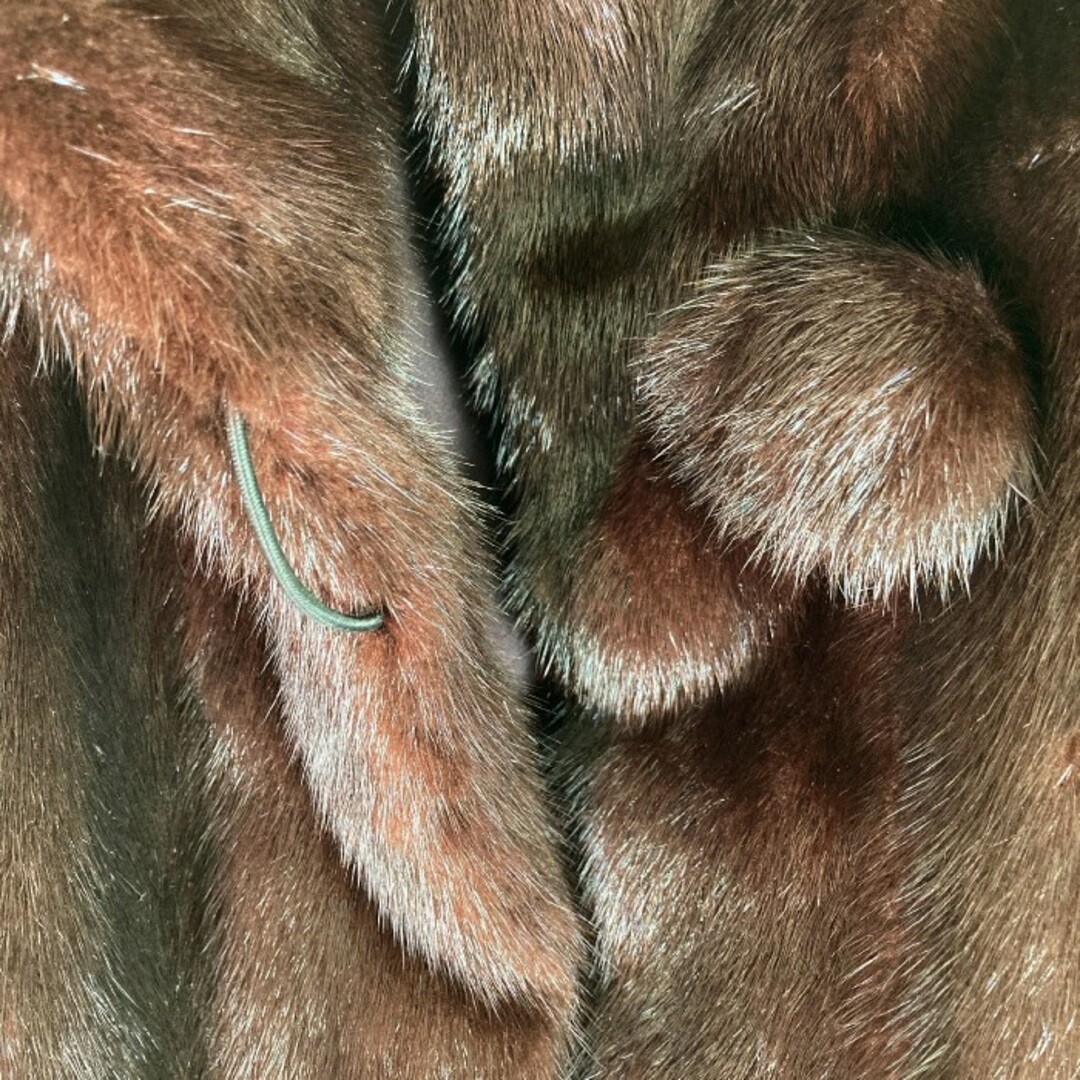 ★SAGA MINK サガミンク ミンクコート ブラウン size13号 レディースのジャケット/アウター(ダウンジャケット)の商品写真