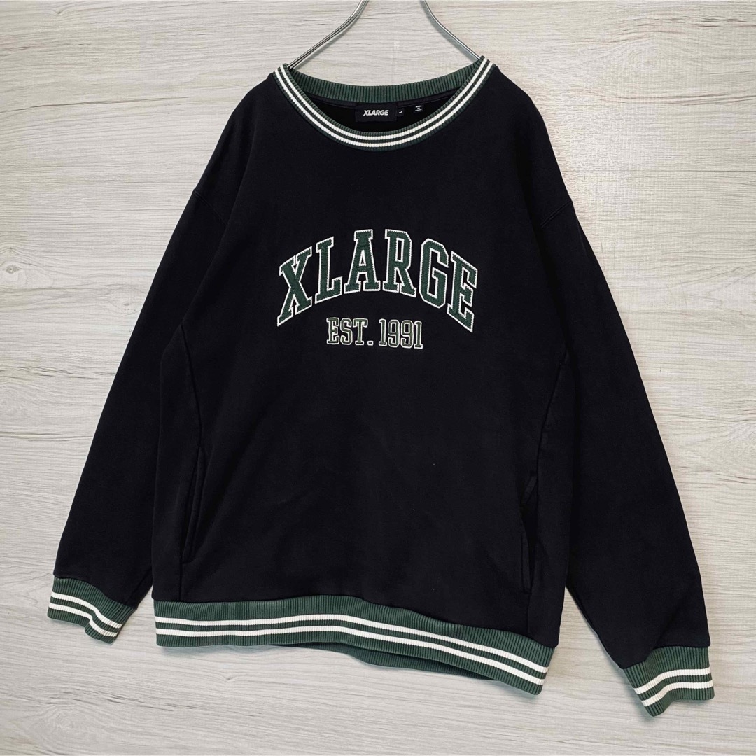 XLARGE - 【人気デザイン】XLARGE スウェット Lサイズ リンガー ...