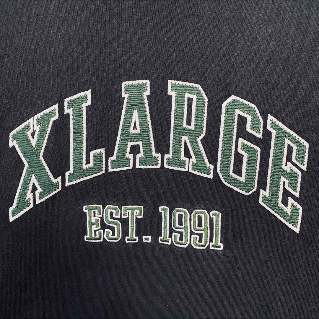 XLARGE(エクストララージ)の【人気デザイン】XLARGE スウェット　Lサイズ　リンガー　アーチロゴ　希少 メンズのトップス(スウェット)の商品写真