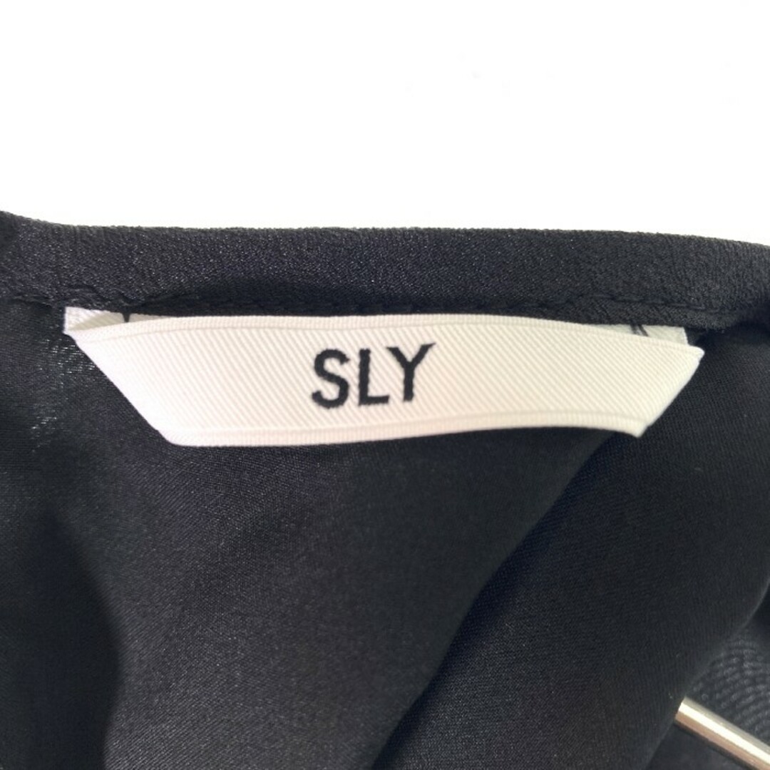 SLY(スライ)の★SLY スライ CUT DIA JACQUARD ワンピース ブラック size1 レディースのワンピース(ロングワンピース/マキシワンピース)の商品写真