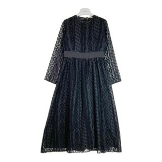 スライ(SLY)の★SLY スライ CUT DIA JACQUARD ワンピース ブラック size1(ロングワンピース/マキシワンピース)