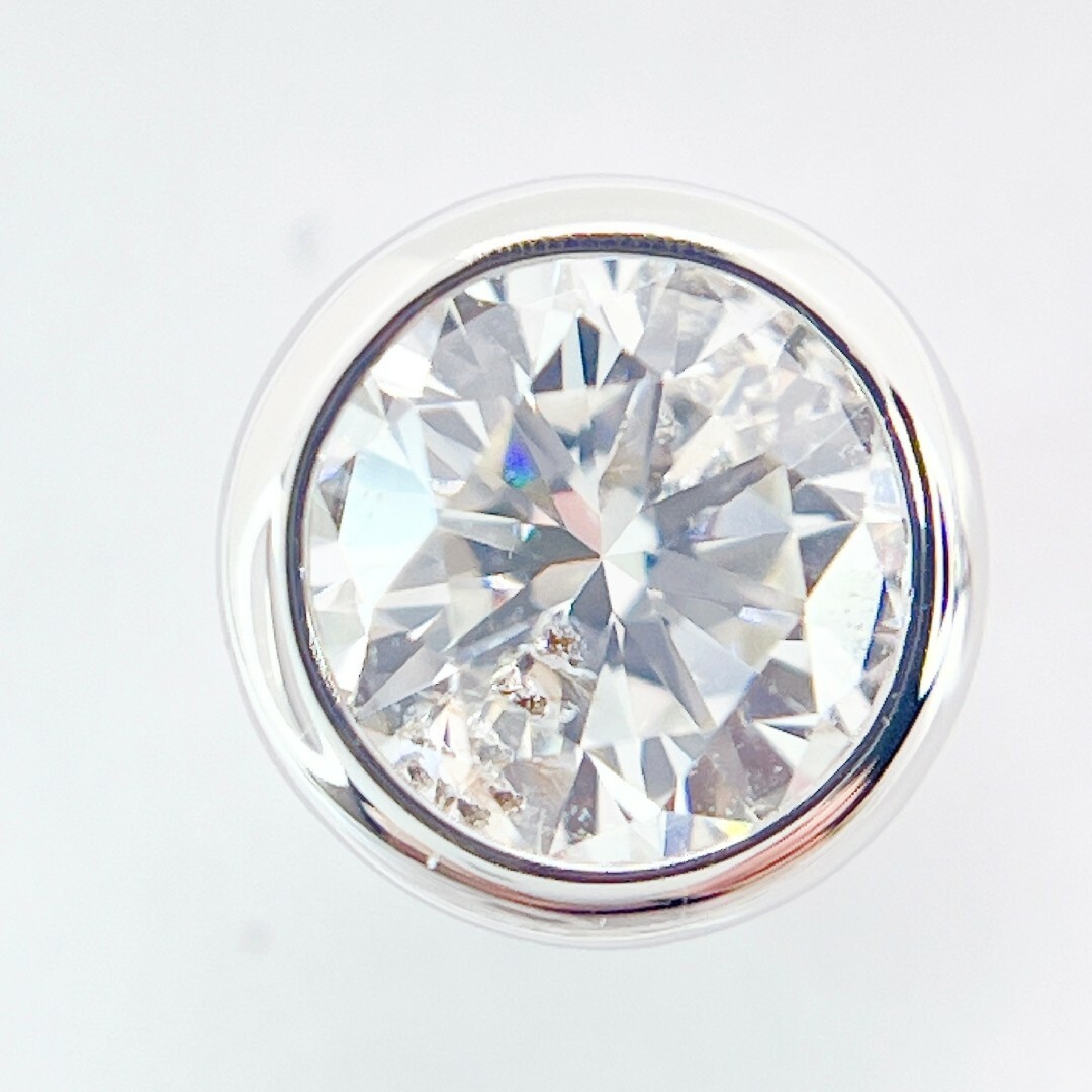 Tキラキラ 計0.716ct 天然ダイヤモンド プラチナ フクリンピアス Tキラキラ 計0.716ct 天然ダイヤモンド プラチナ フクリンピアス