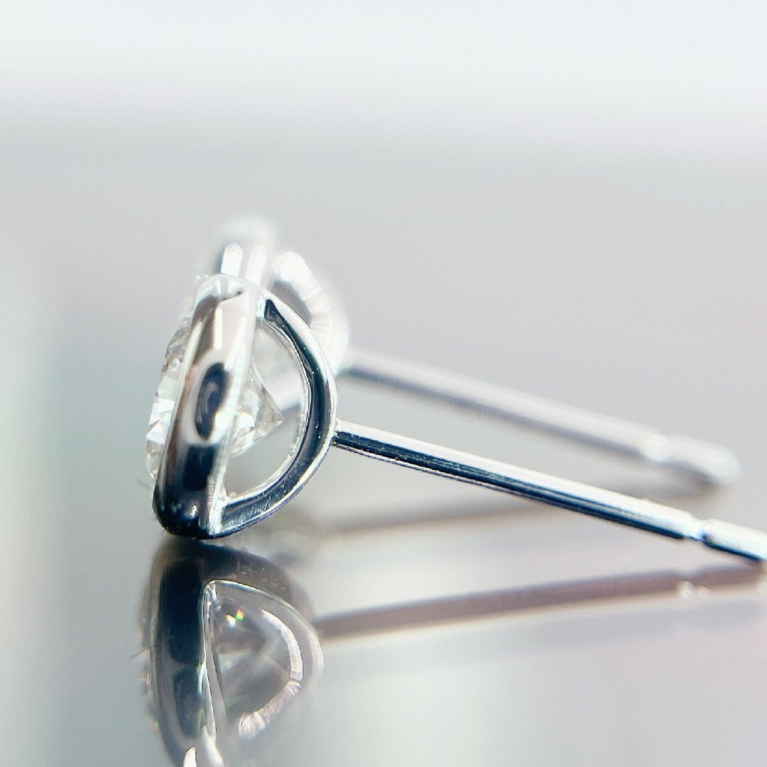 Tキラキラ 計0.716ct 天然ダイヤモンド プラチナ フクリンピアス Tキラキラ 計0.716ct 天然ダイヤモンド プラチナ フクリンピアス
