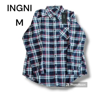 イング(INGNI)の【INGNI】イング チェック シャツ 長袖 M(シャツ/ブラウス(長袖/七分))