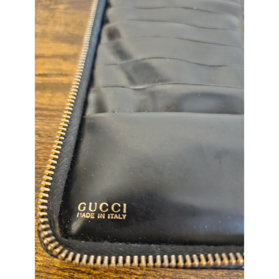 Gucci(グッチ)の【休日最終日値引き！】GUCCI　財布　長財布　黒　バンブー メンズのファッション小物(長財布)の商品写真