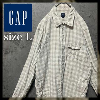 ギャップ(GAP)の【GAP】Lsize カジュアル チェックシャツ アメカジ US古着 綿100％(シャツ)