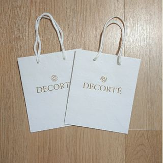 コスメデコルテ(COSME DECORTE)のCOSME DECORTE ショップバック 2枚組 紙袋 ショッパー(ショップ袋)